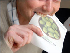 Sprout-Themed Edible Christmas Cards