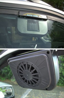 Solar-Powered Car Cooler Fan