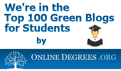 We’re In The Top 100 Green Blogs For Students
