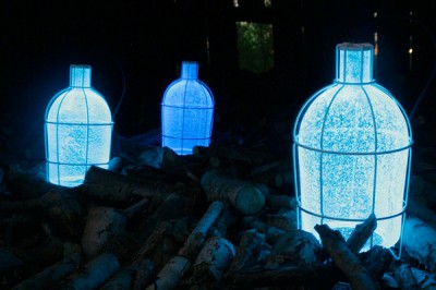 Trap Light – Photoluminescent Glass Lamp