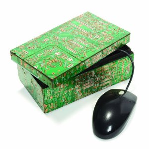 Recycled Circuit Board Trinket Box